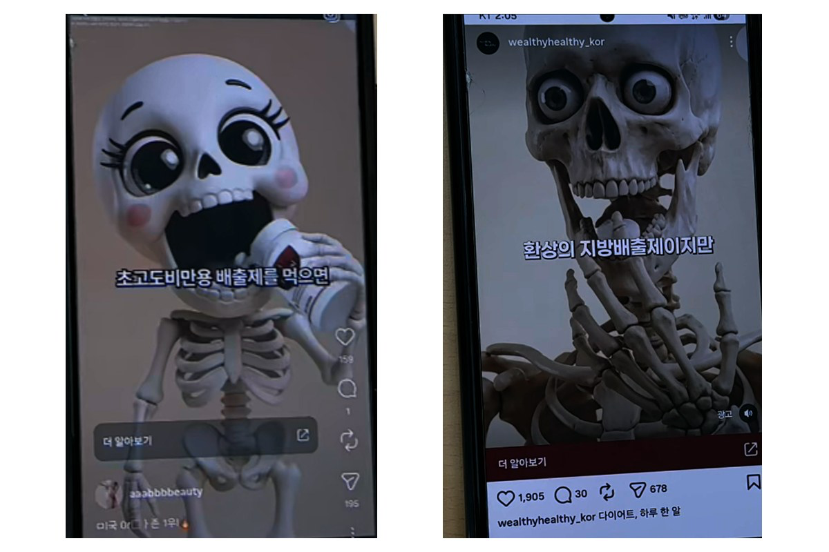 AI 생성 해골 이미지를 활용한 다이어트 식품 부당광고 적발 사례