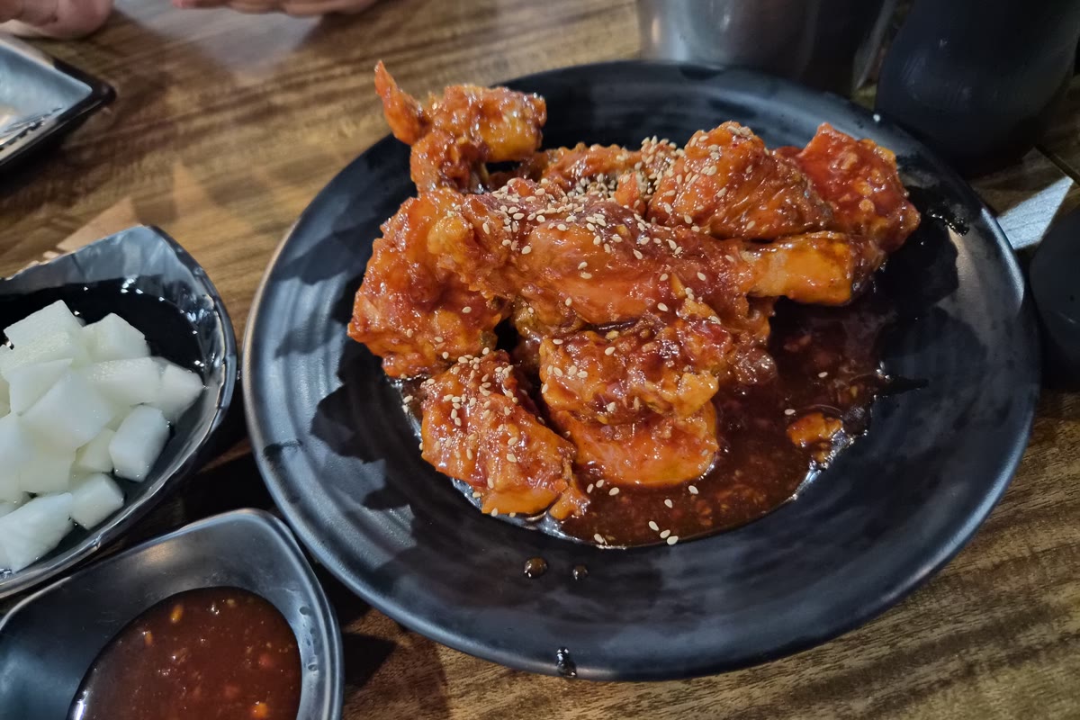 마운자로 38일차 저녁 양념 치킨