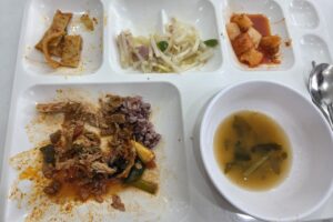 마운자로 47일차 점심 식사 후 남긴 식판 썸네일