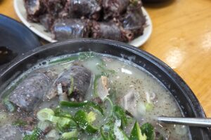 마운자로 48일차 저녁 순대국밥 뚝배기 썸네일