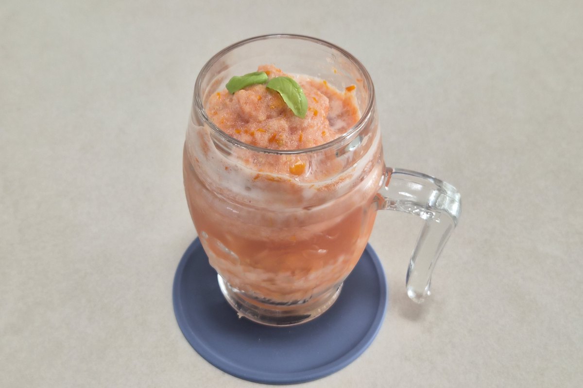 마운자로 51일차 아침식사 갈아 만든 토마토 주스 한 잔