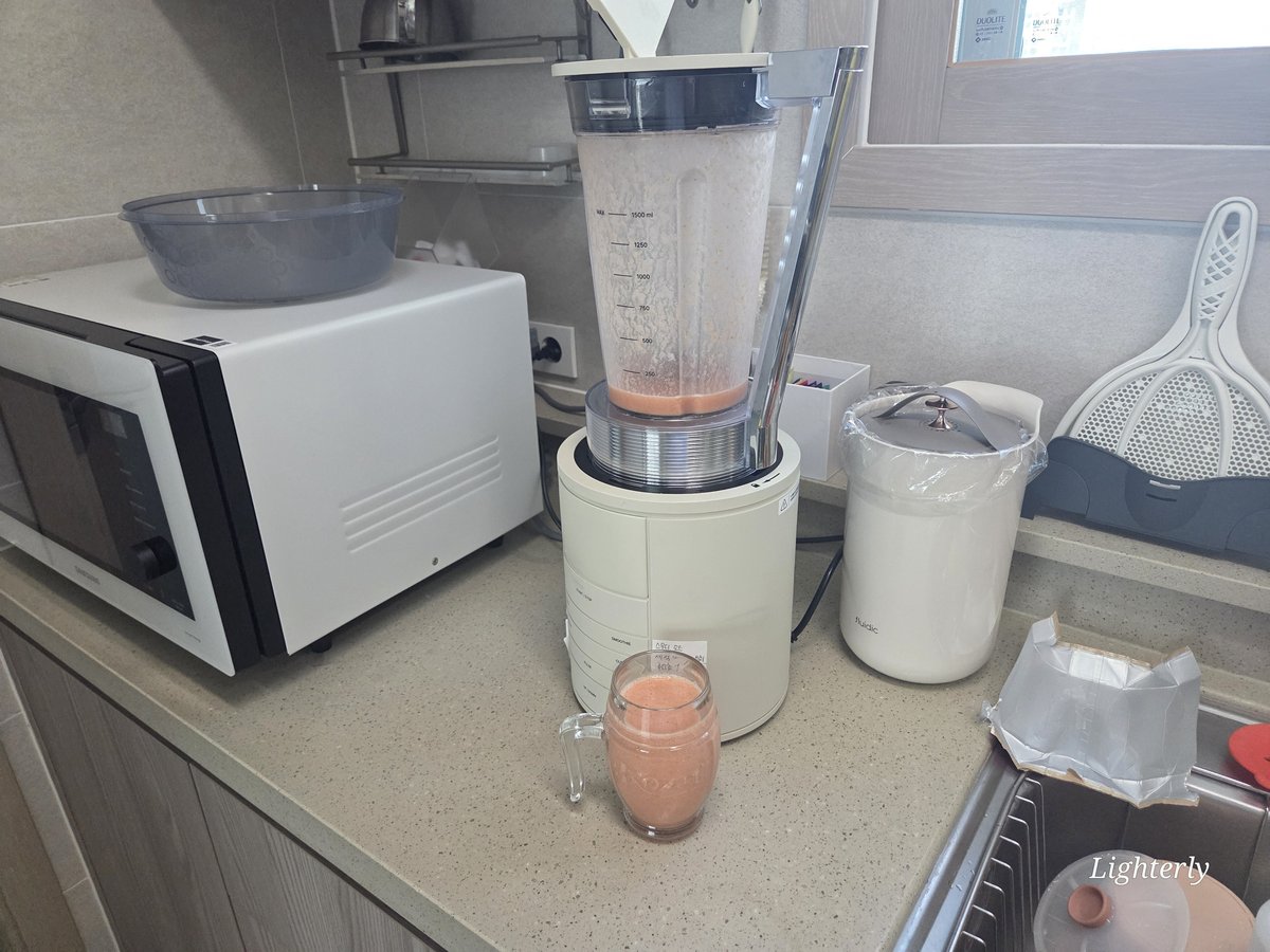 마운자로 53일차 아침 토마토주스 블렌더 제조 무첨가