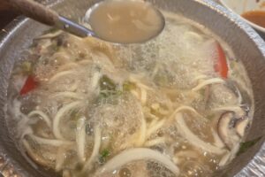 마운자로 11주차 샤브니지 조개육수 후식 칼국수
