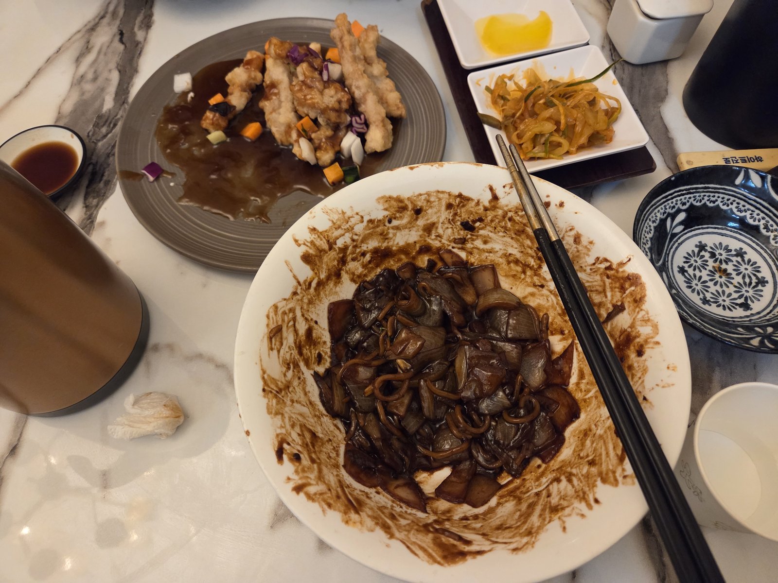 짜장면 식후